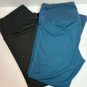 The North Face Leggings Set of 2 Teal & Black